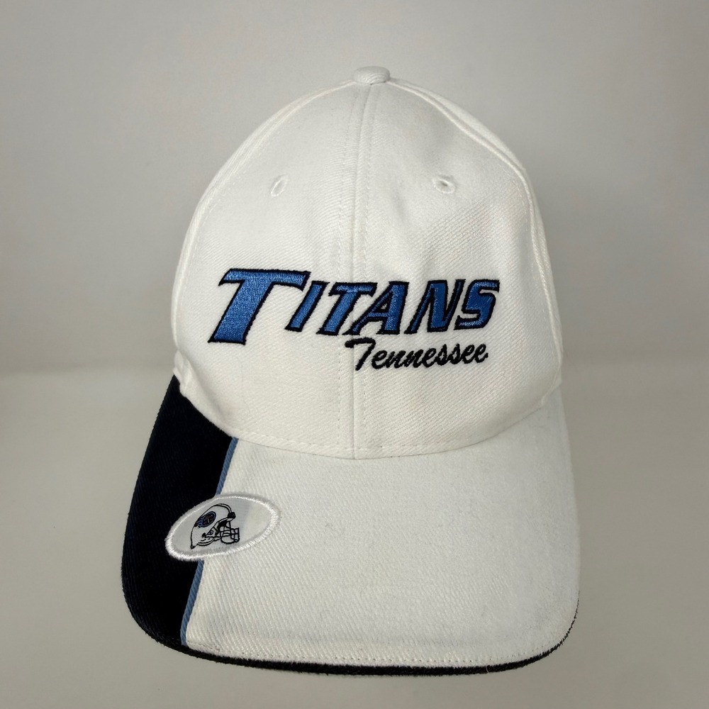 NFL Tennessee Titans White Baseball Cap Adjustable Hat Embroidered Cotton